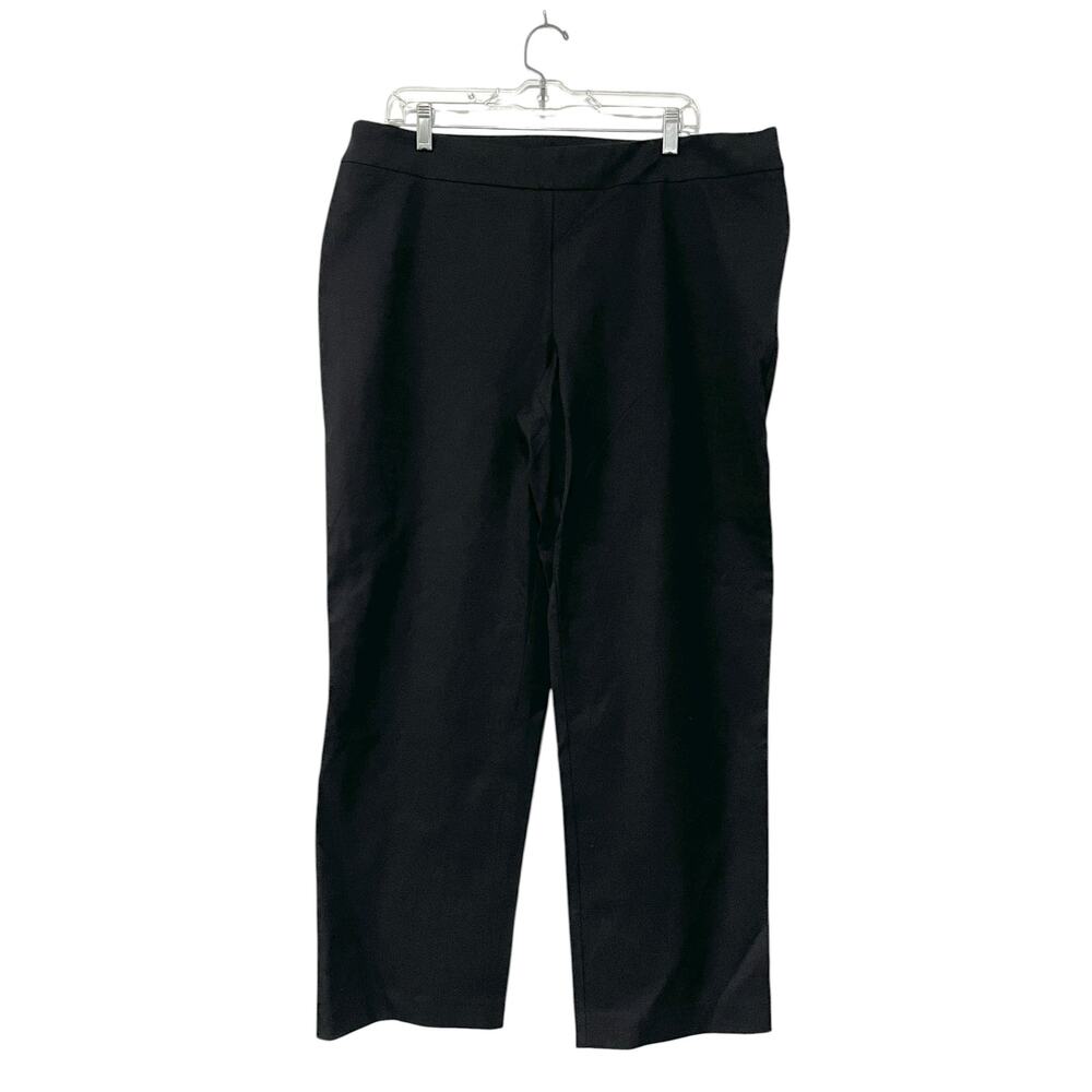 NWT CHICO'S Black Ultimate Fit Getaway  Pants Side Zip Slimming Sz XL (3) Short